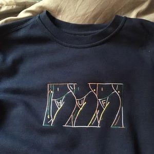 HUF Navy Crewneck Sweater